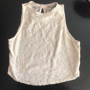 Rolla Coster cream crop top